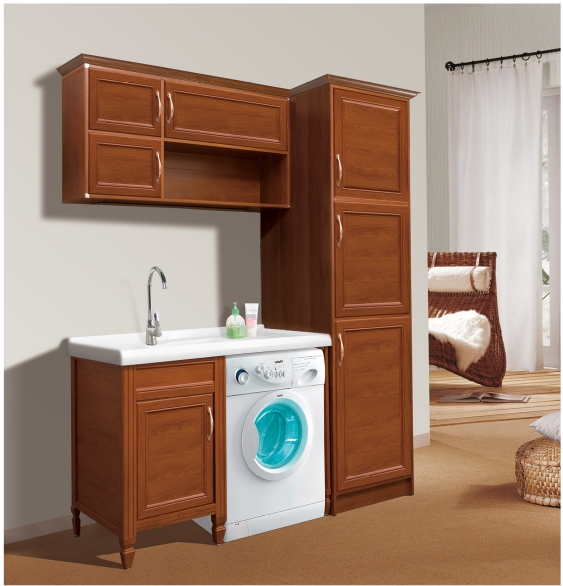 全鋁陽臺(tái)柜-01（風(fēng)格：中式；顏色：金橡）